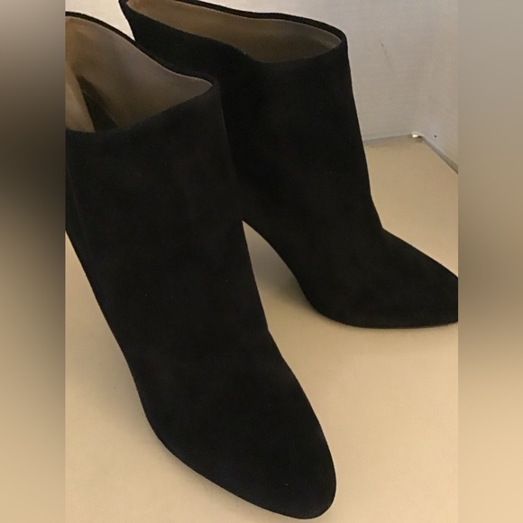 Jill Stuart women black suede heel boots US 8 - Picture 3 of 12
